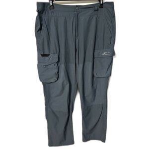 Grundéns Cargo Fishing Pants Blue Grey Size 40R Performance Utility Outdoor